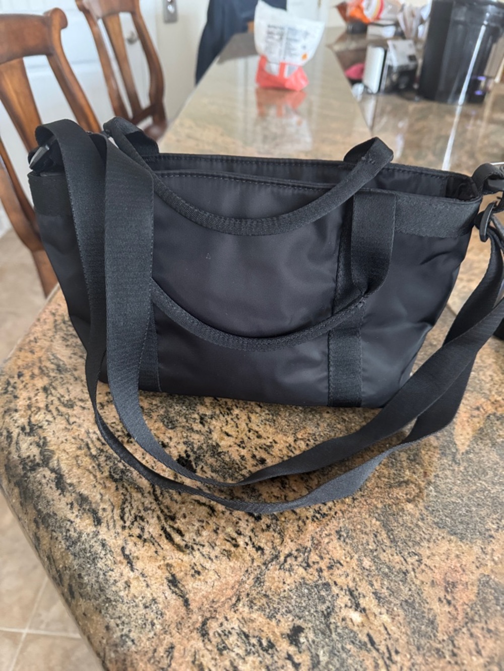 Under Armour Black Compact Nylon Tote with Front Mesh Pocket - Picture 4 of 5